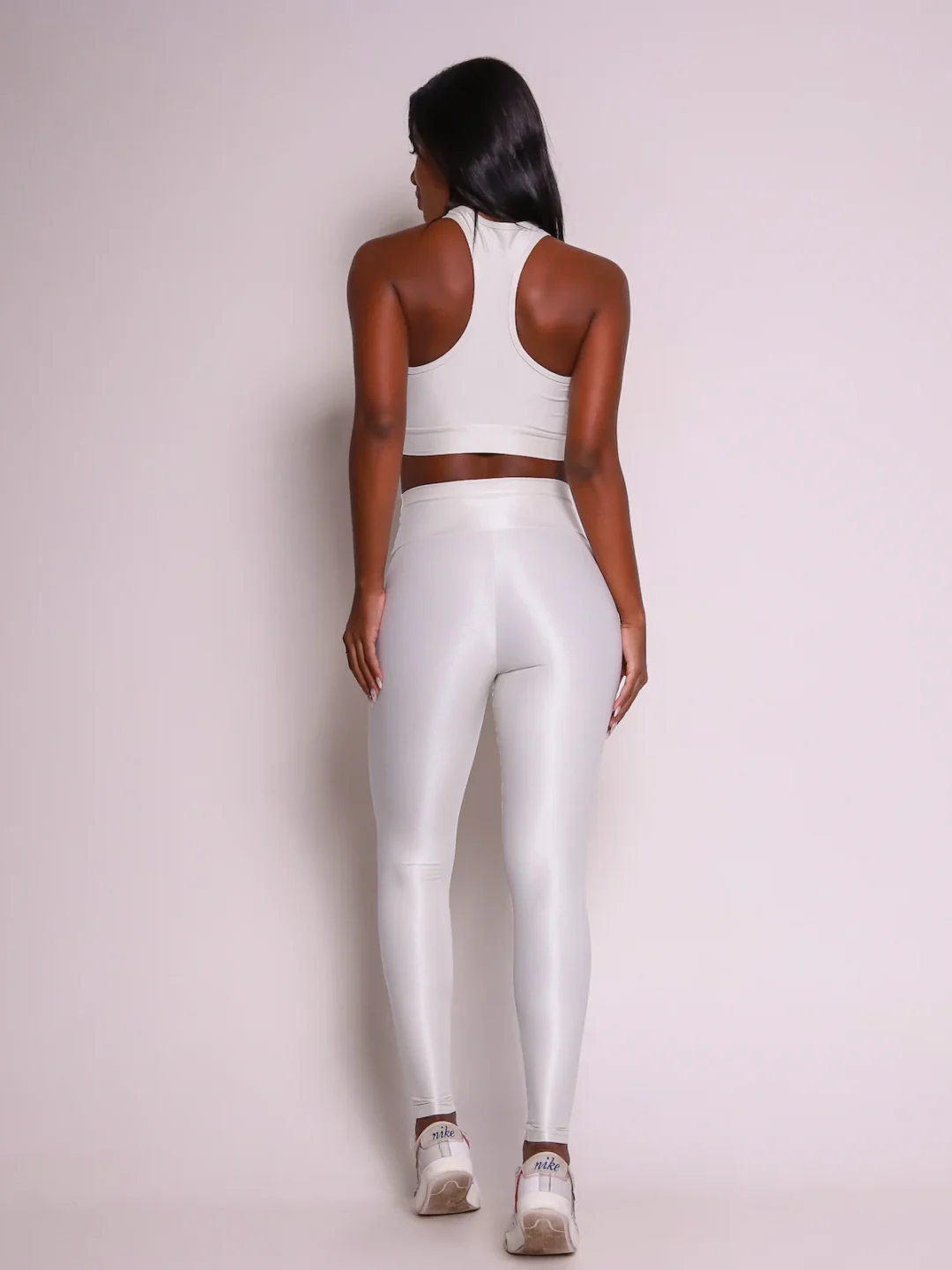 Legging Básica + Top Andressa Compressão Off-White