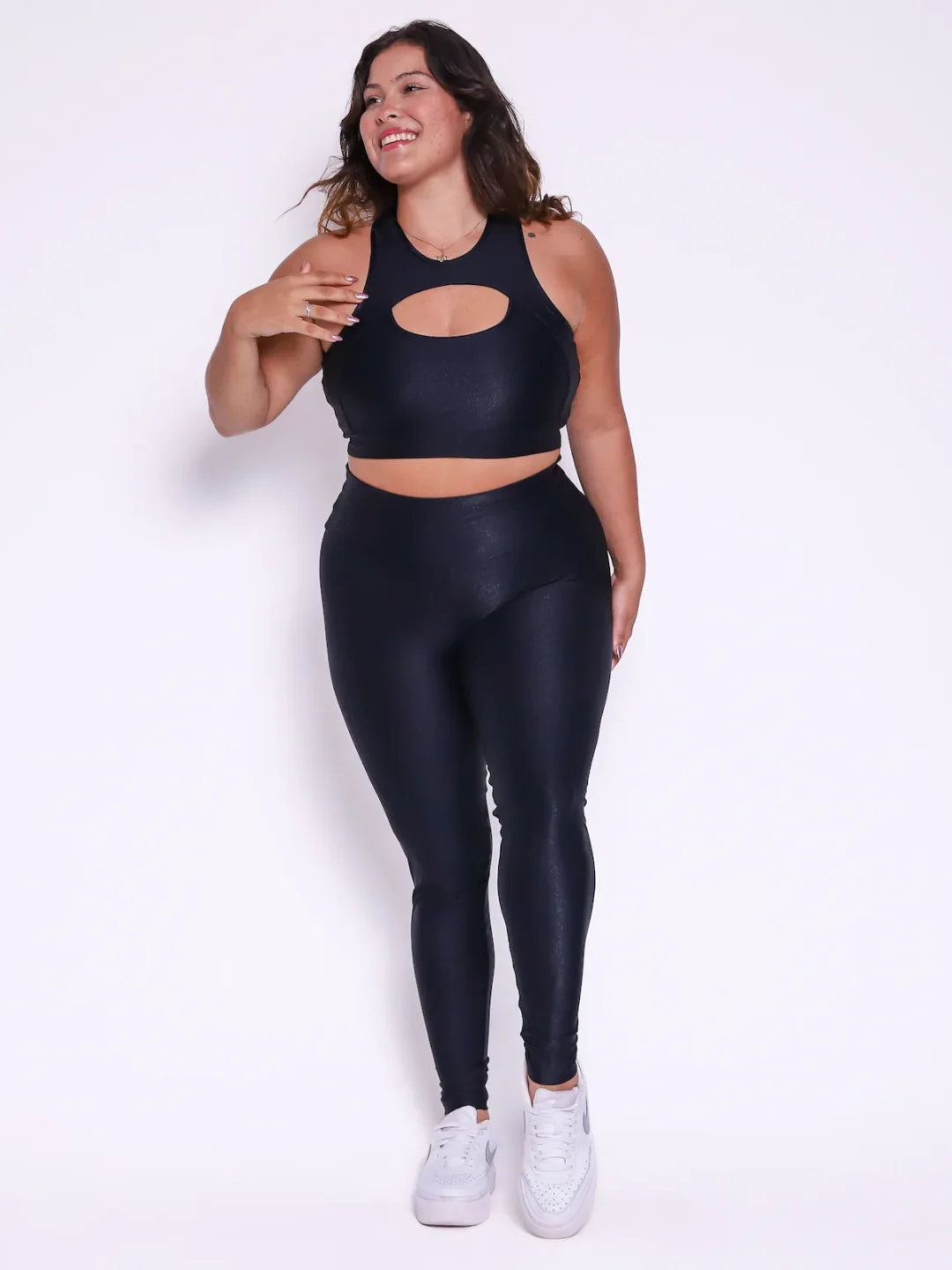 Legging Clássica + Top Anne Compressão Preto